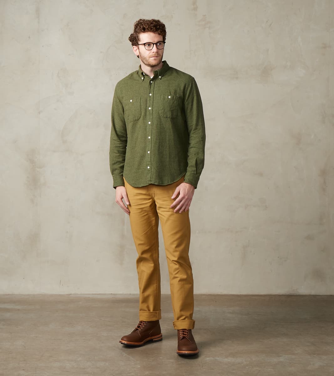 BC-03 New Straight Chino - 10oz Golden Brown Military Twill