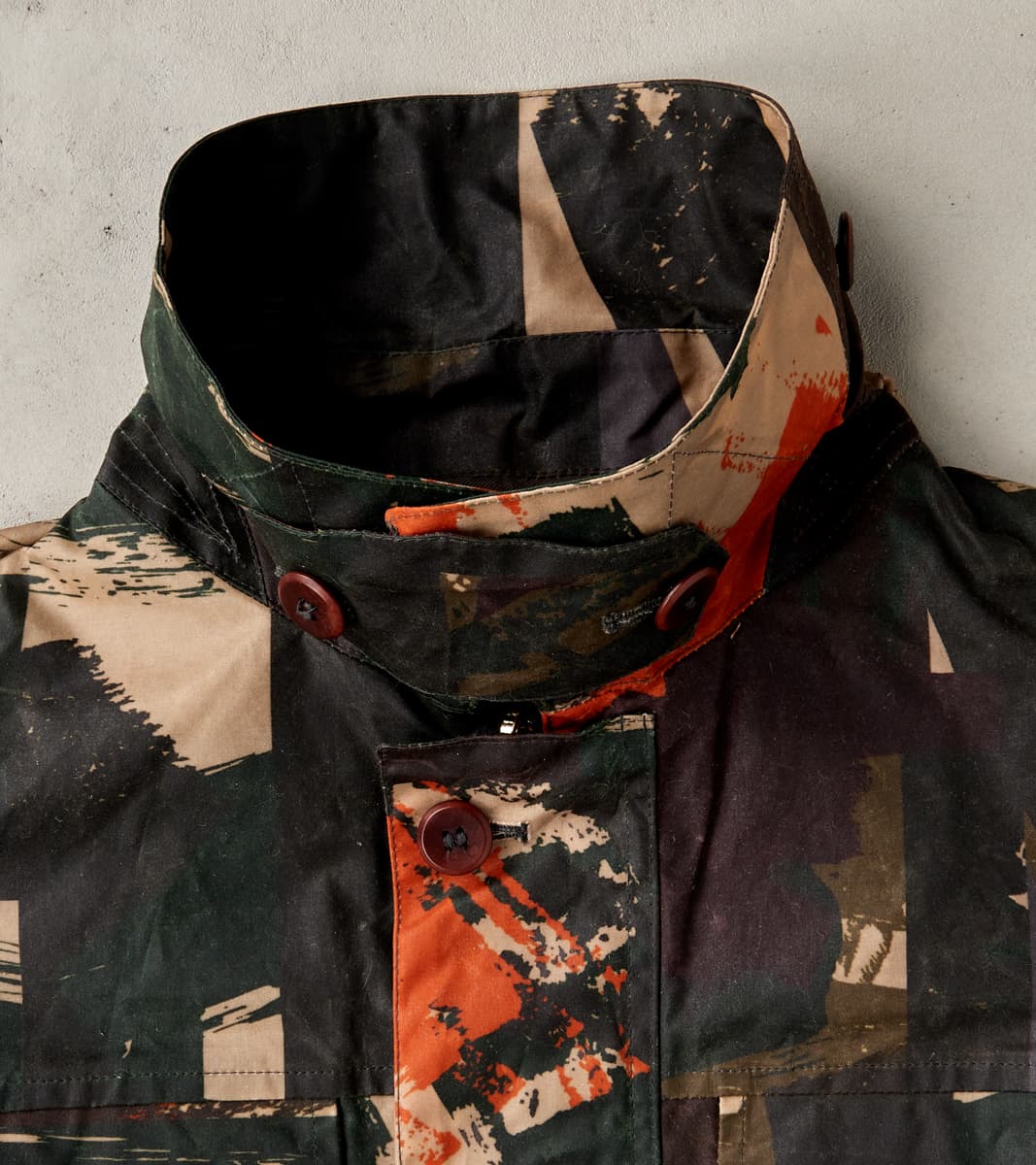 The Workers Club x DR Field Jacket - TWC Camouflage Waxed Canvas