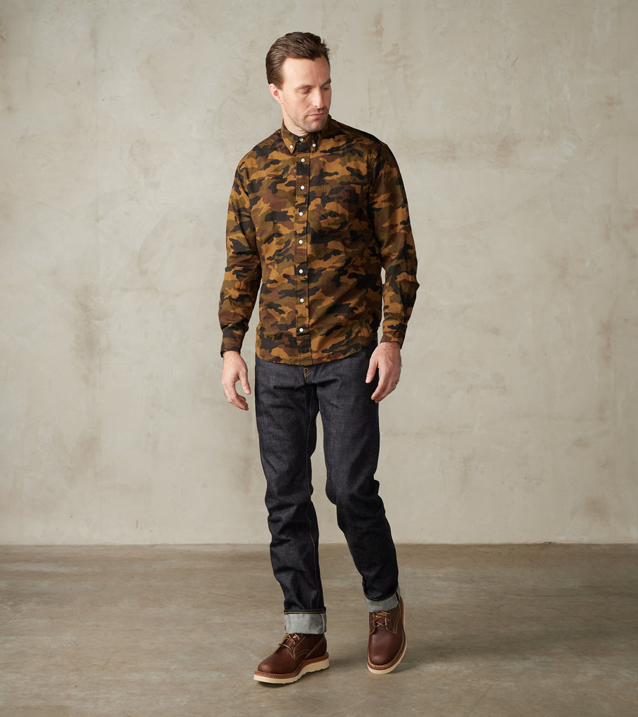 Japanese Camouflage Oxford - Woodland Brown