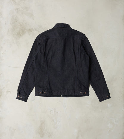 122J-IND - Work Jacket - 14oz Broken Twill Selvedge Denim Indigo