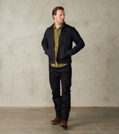 Iron Heart 122J-IND - Work Jacket - 14oz Broken Twill Selvedge Denim Indigo