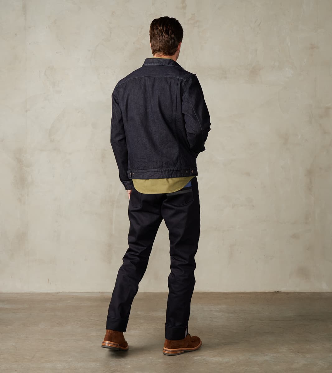 Iron Heart 122J-IND - Work Jacket - 14oz Broken Twill Selvedge Denim Indigo