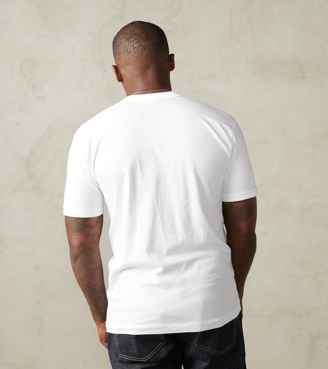 Iron Heart UTIL-WHT - UTILITEES Crew Neck T-Shirt - 5.5oz Loopwheel White