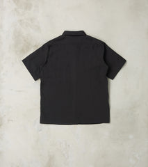 286-BLK - Short Sleeved Mechanics Shirt - Japanese Ripstop Black