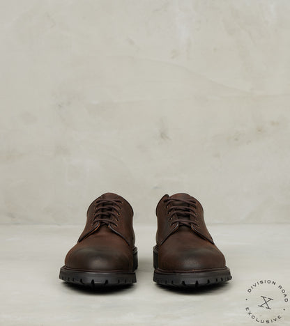 Crockett & Jones Sandhurst - 325 - Vibram Carrarmato - Dark Brown Roughout Suede