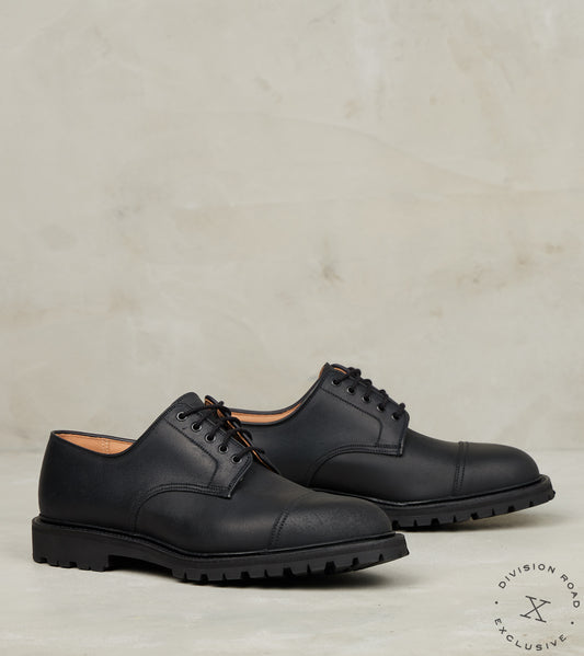 Crockett & Jones Sandhurst - 325 - Vibram Carrarmato - Black Roughout Suede