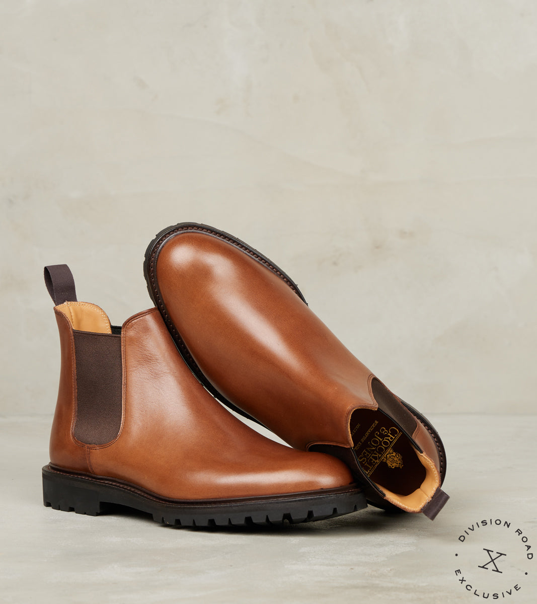 Crockett & Jones x DR Chelsea 12 - 378 - Vibram Carrarmato - Natural Hurricane Hide