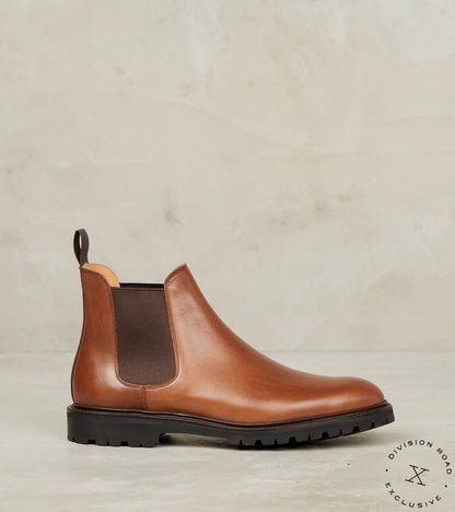 Crockett & Jones x DR Chelsea 12 - 378 - Vibram Carrarmato - Natural Hurricane Hide