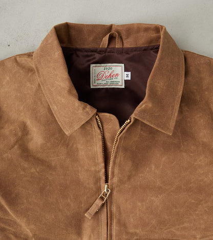 Carrier Jacket - 10oz Martexin Waxed Army Duck - Brush Brown