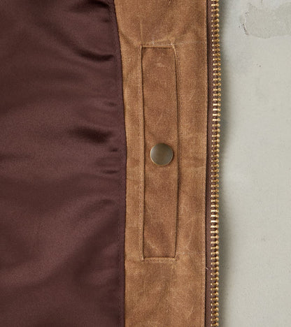 Carrier Jacket - 10oz Martexin Waxed Army Duck - Brush Brown