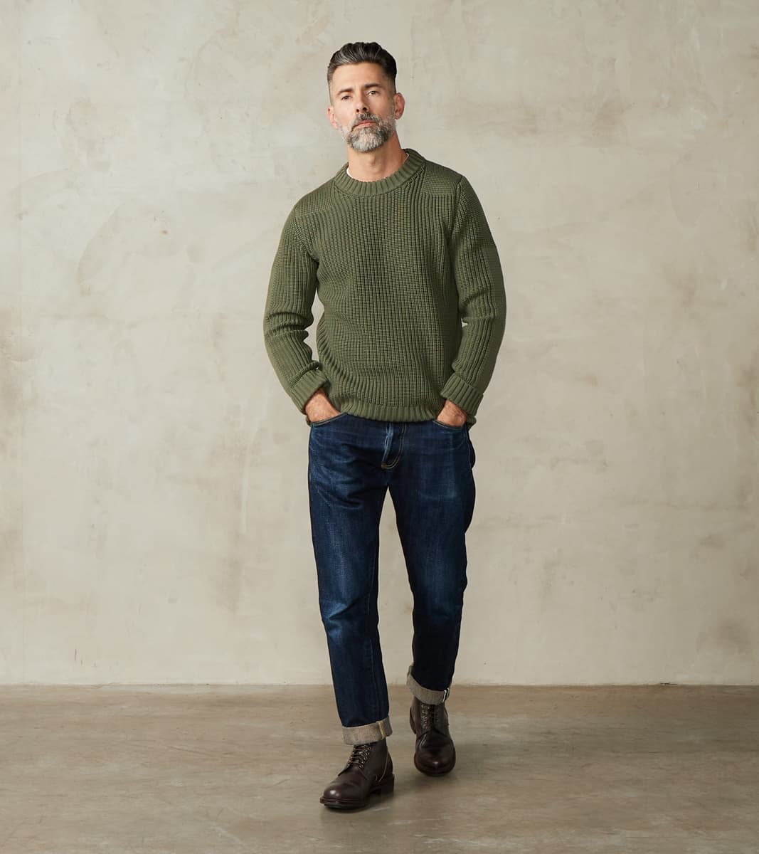 S.N.S. Herning Rank-II Crewneck - Natural Green