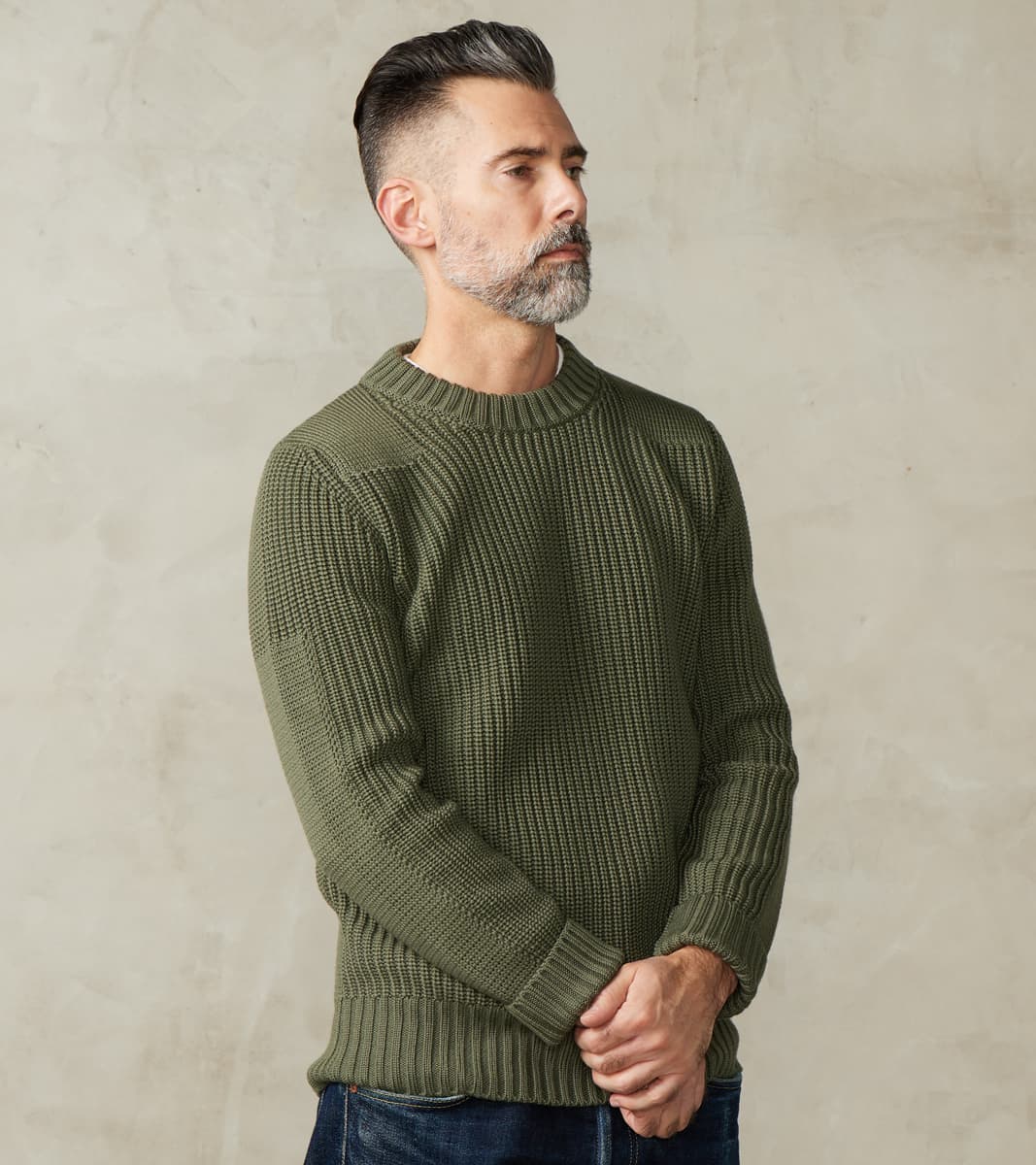 S.N.S. Herning Rank-II Crewneck - Natural Green