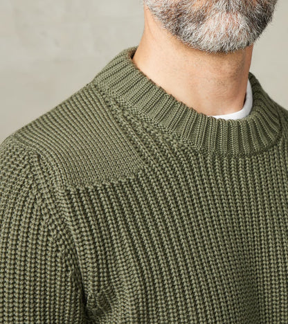 Rank-II Crewneck - Natural Green