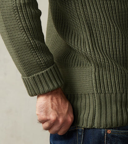 Rank-II Crewneck - Natural Green