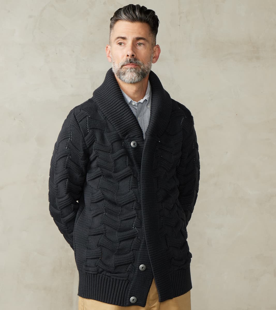 S.N.S. Herning Epigon-II Cardigan - Dark Mineral Grey