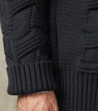 Epigon-II Cardigan - Dark Mineral Grey