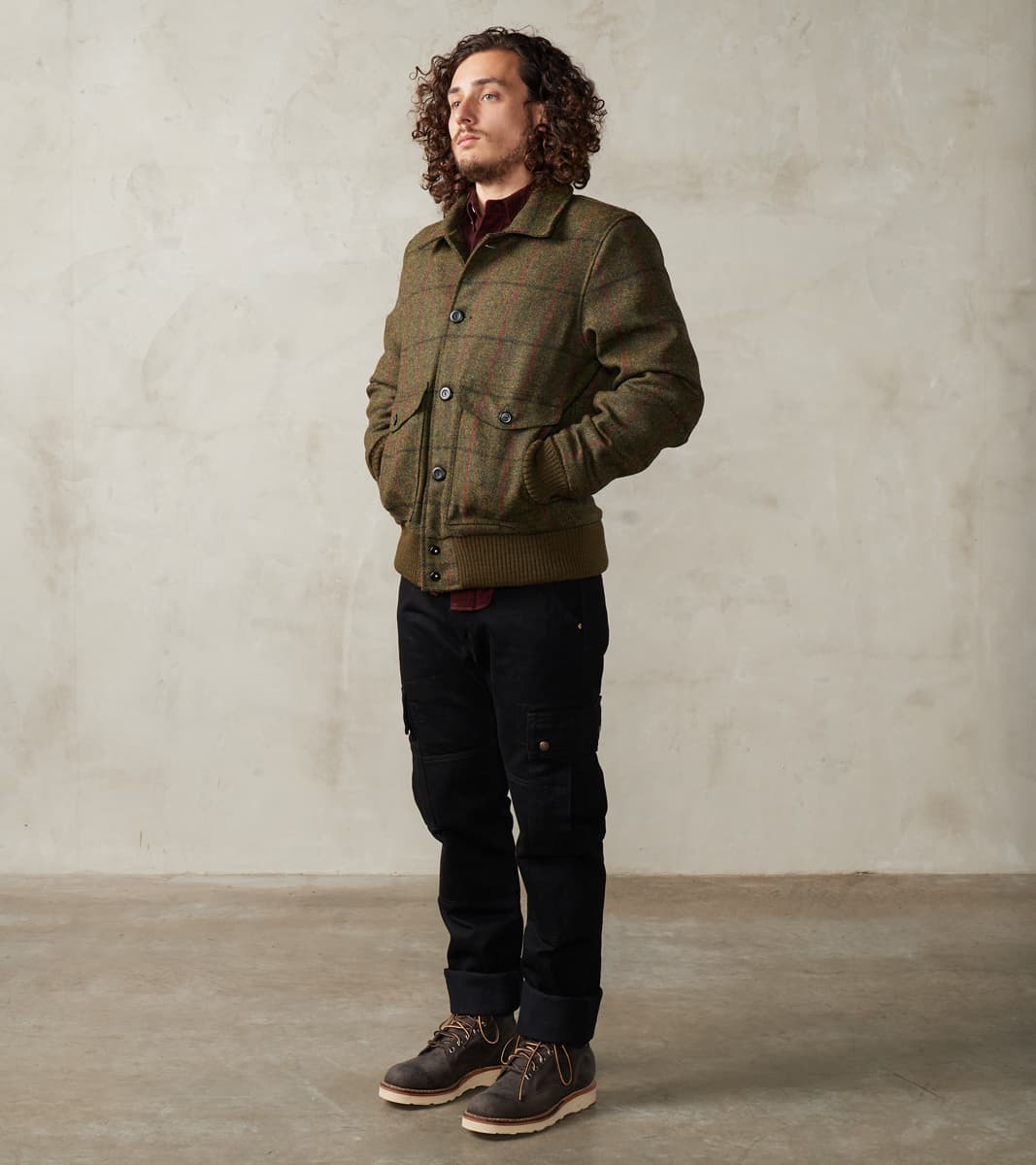 Harrison Jacket - Harris Tweed® Check - Forest Green