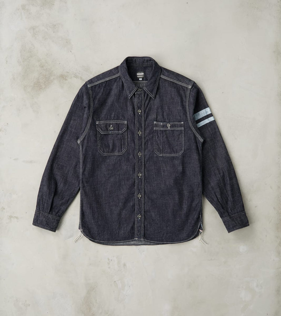 Momotaro Jeans - MS044DS - Work Shirt - 8oz Selvedge Denim
