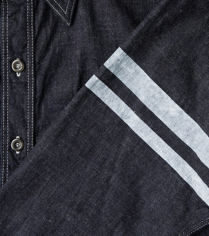 MS044DS - Work Shirt - 8oz Selvedge Denim