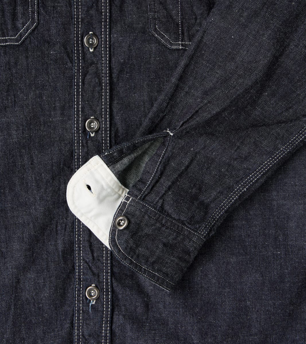 MS044DS - Work Shirt - 8oz Selvedge Denim