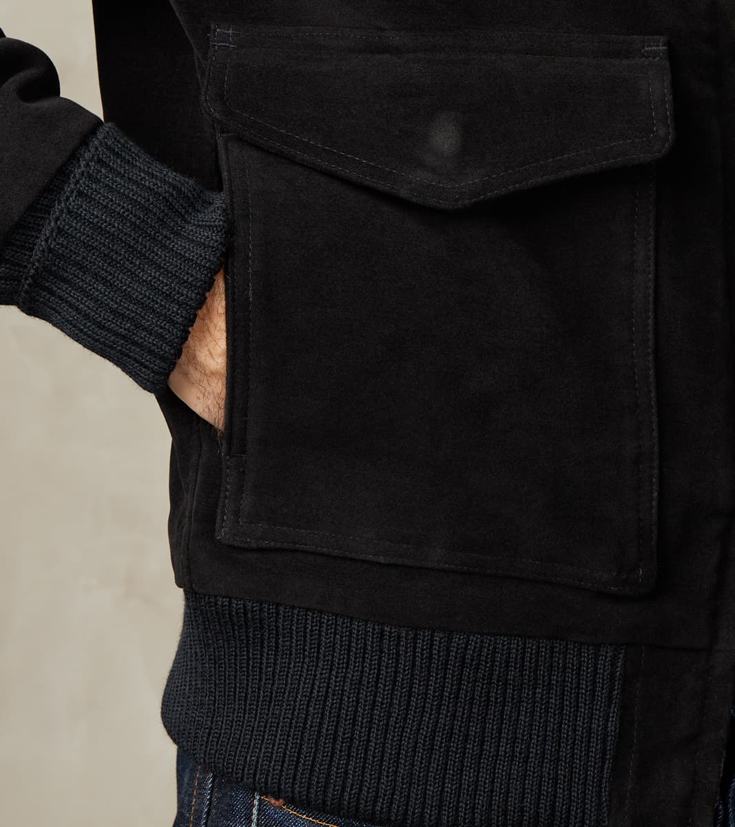 Carrier Jacket - Brisbane Moss® Moleskin - Black