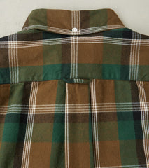 Japanese Shaggy Check Flannel - Olive