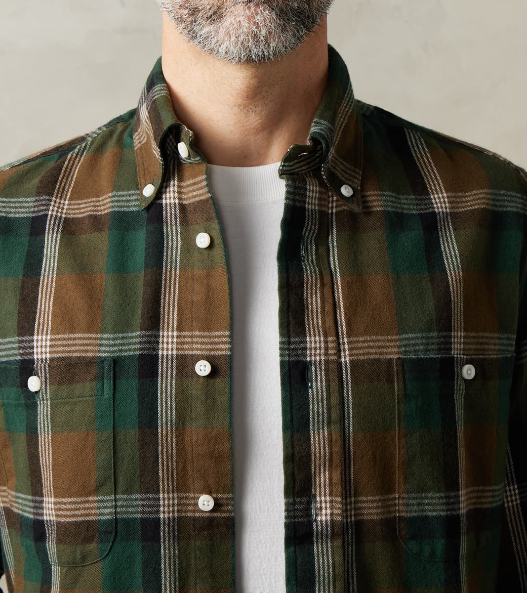 Gitman Vintage Japanese Shaggy Check Flannel - Olive – Division 