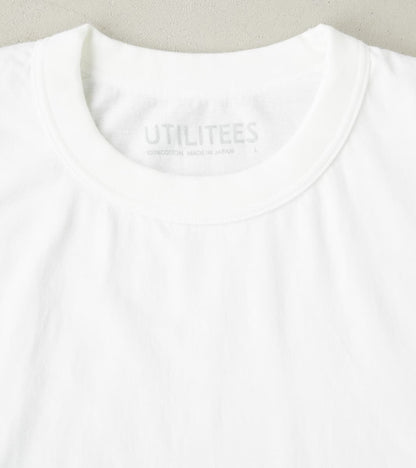 UTIL-WHT - UTILITEES Crew Neck T-Shirt - 5.5oz Loopwheel White