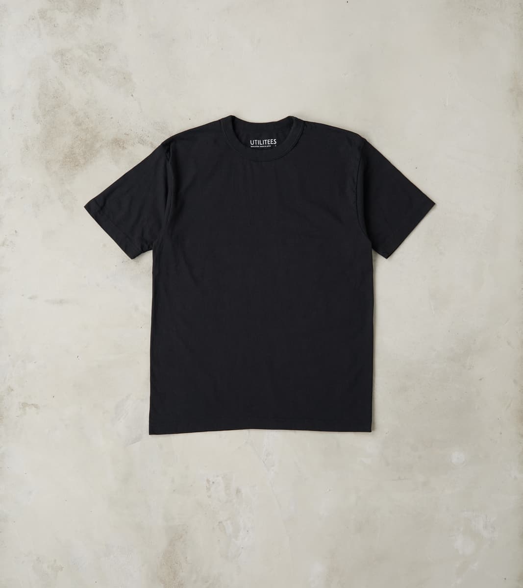 Iron Heart UTIL-BLK - UTILITEES Crew Neck T-Shirt - 5.5oz Loopwheel Bl…