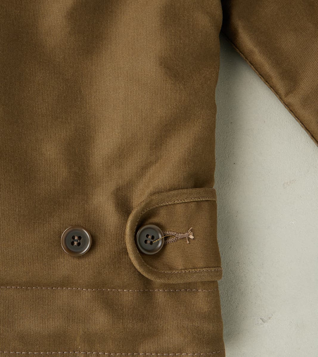 Iron Heart 37-ODG - N1 Deck Jacket - 14oz Oiled Olive Whipcord