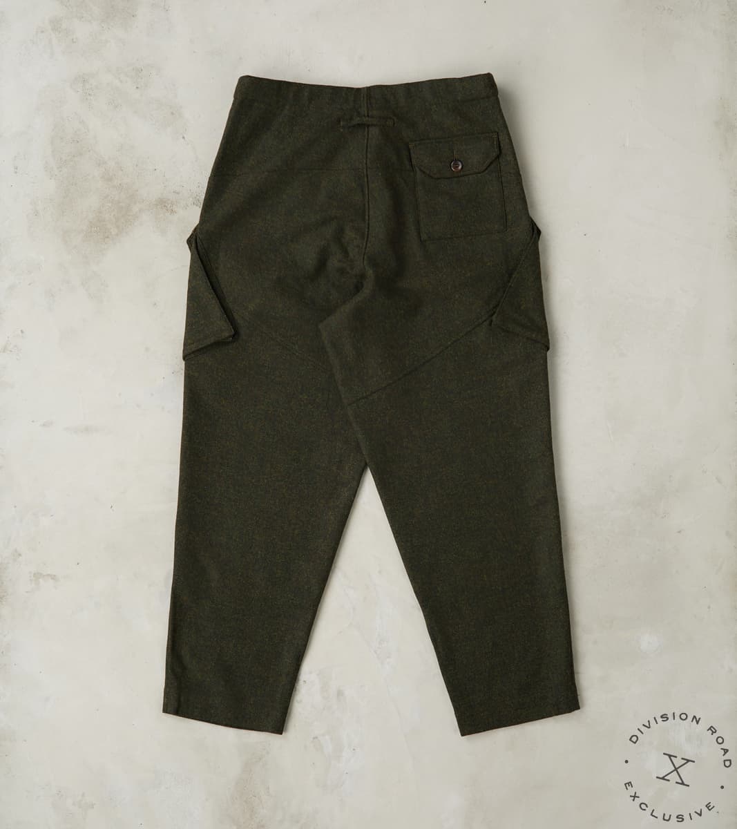 Swiss Army Cargo Trousers - Abraham Moon® Forest Merino Twill