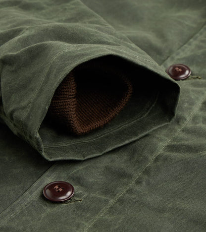 N-1 Deck Jacket - 7oz Martexin Waxed Sailcloth - Dark Moss