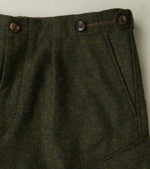 Swiss Army Cargo Trousers - Abraham Moon® Forest Merino Twill
