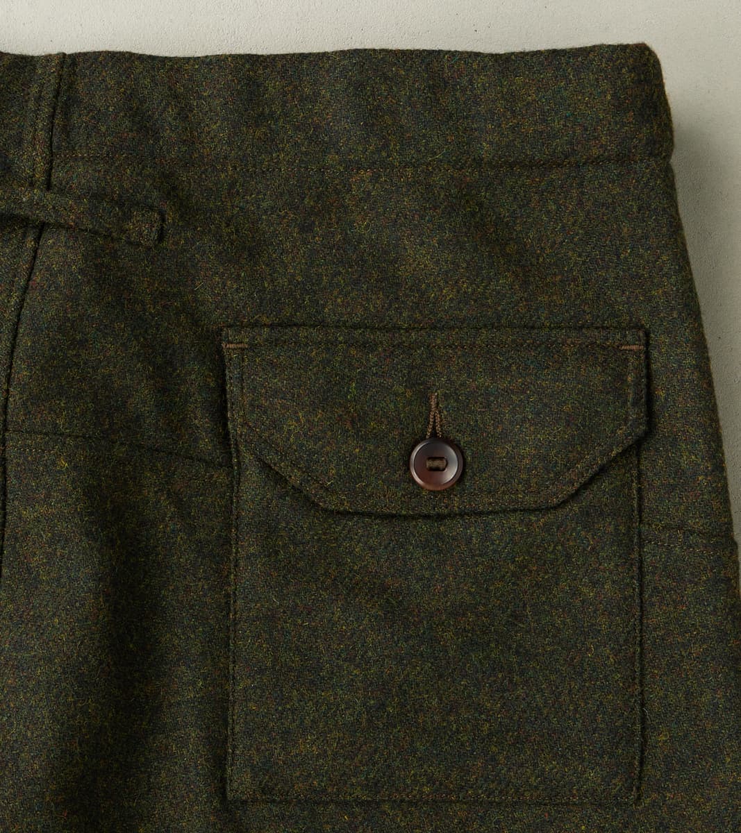 Swiss Army Cargo Trousers - Abraham Moon® Forest Merino Twill