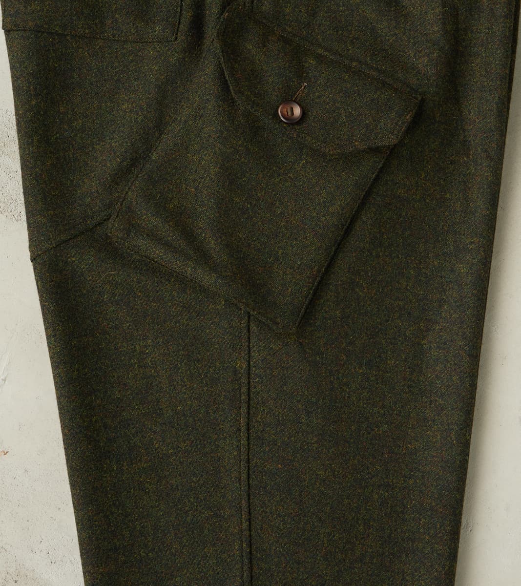 Swiss Army Cargo Trousers - Abraham Moon® Forest Merino Twill