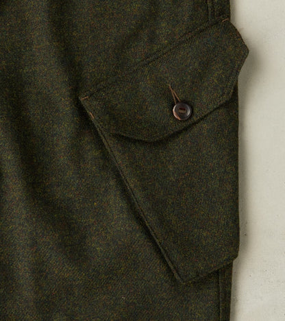 Swiss Army Cargo Trousers - Abraham Moon® Forest Merino Twill