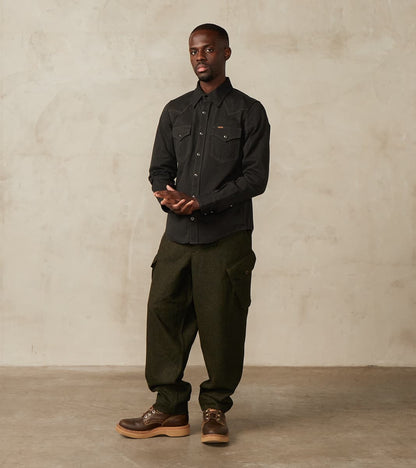 Swiss Army Cargo Trousers - Abraham Moon® Forest Merino Twill