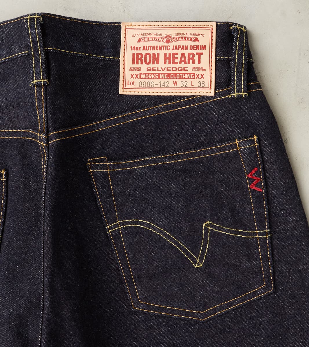 888S-142 - High Rise Tapered - 14oz Indigo