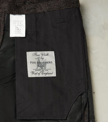 French Work Trousers - Fox Brothers® Dark Walnut Brown Tweed Twill