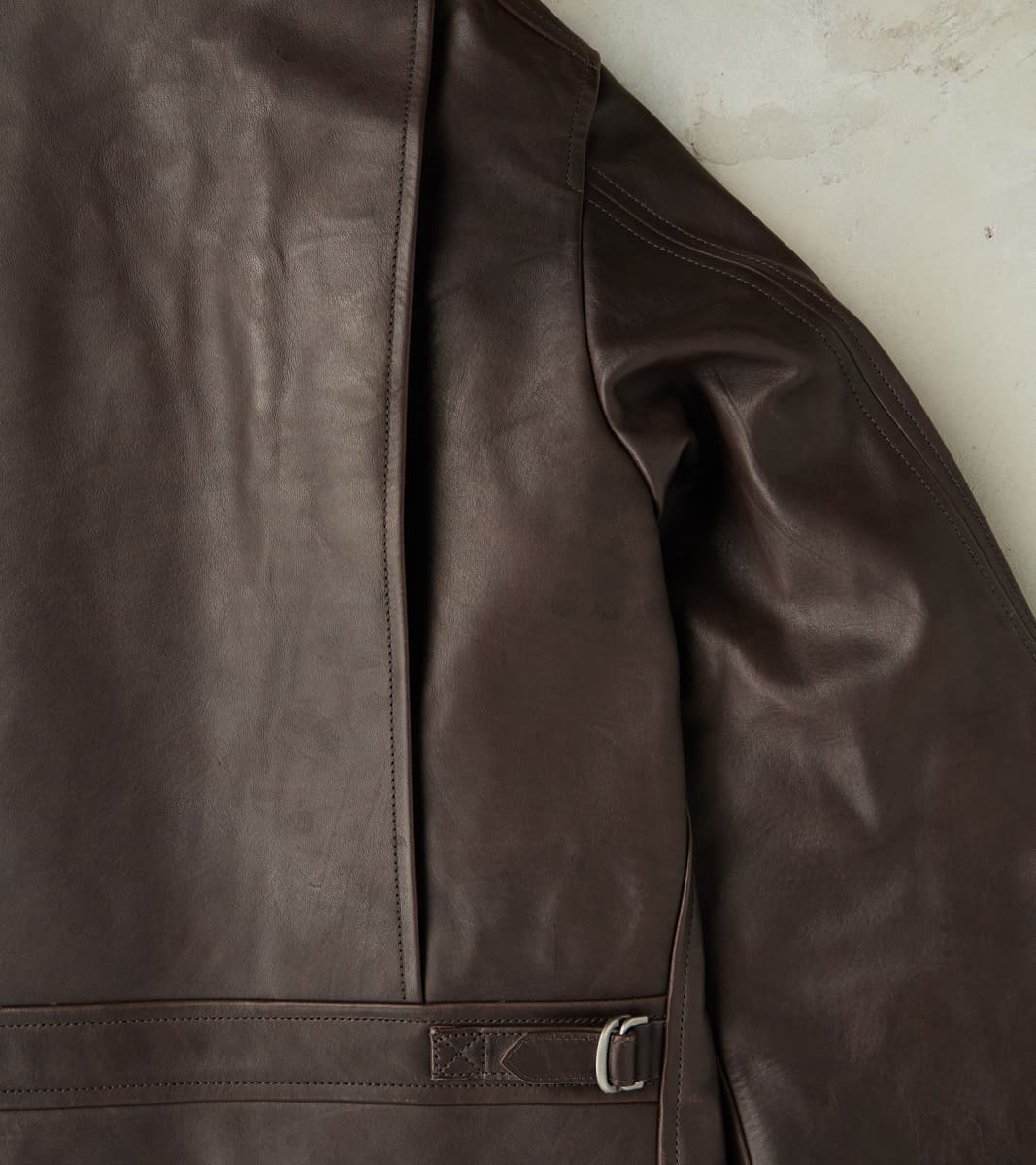 English Air Force Sidcot Jacket - Dark Brown Vegetable Tanned Horsehide