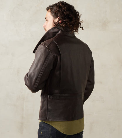 English Air Force Sidcot Jacket - Dark Brown Vegetable Tanned Horsehide