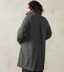 Swiss Army Officer Coat - Fox Brothers® Fox Brothers® Grey Flannel Tweed Twill
