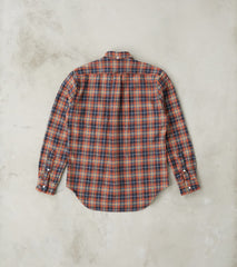 Japanese Cotton Tweed Check - Red