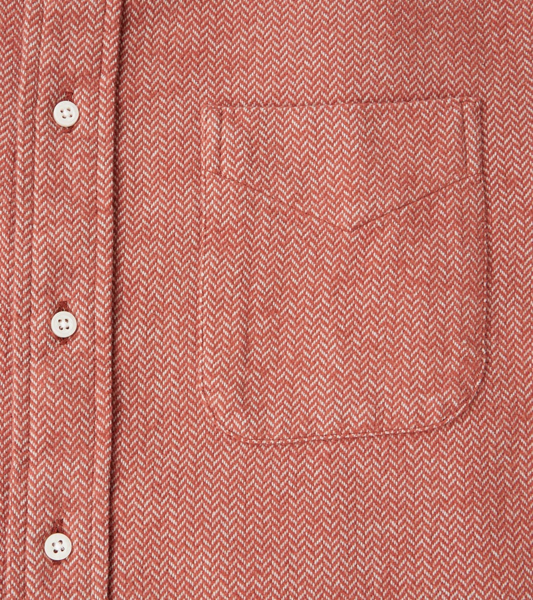 Japanese Herringbone Flannel Camper - Red