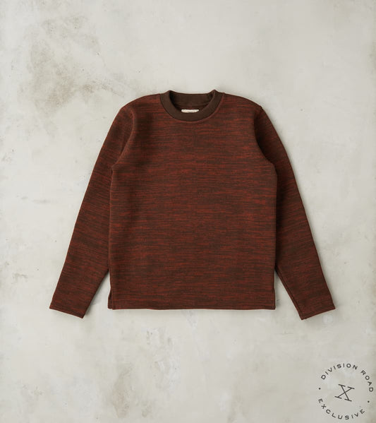 Dehen 1920 x Division Road Crewneck Sweater - Brown & Tobacco Melange