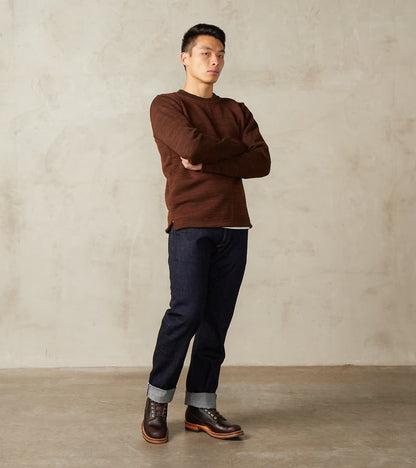 Crewneck Sweater - Brown & Tobacco Melange