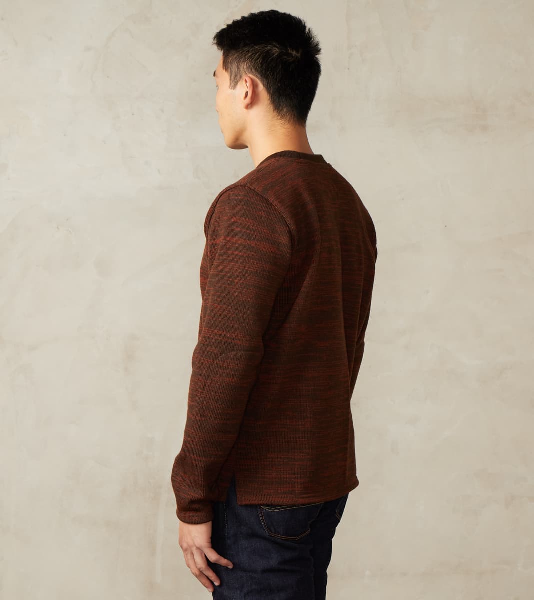 Crewneck Sweater - Brown & Tobacco Melange