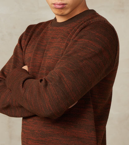 Crewneck Sweater - Brown & Tobacco Melange