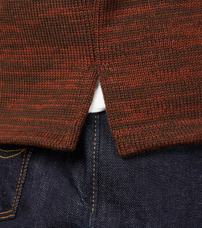 Crewneck Sweater - Brown & Tobacco Melange