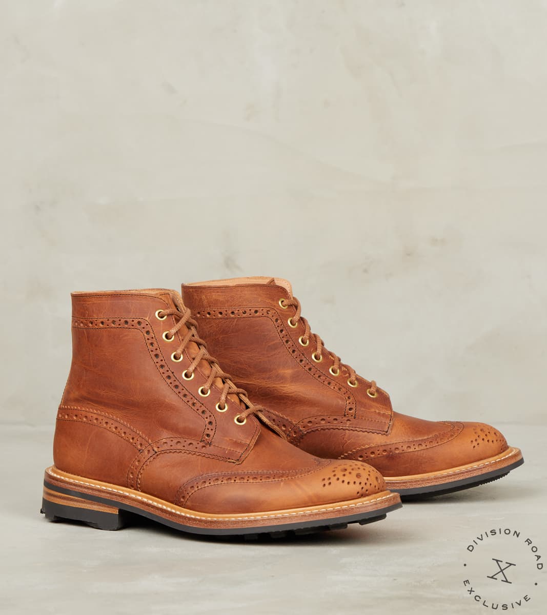 Tricker's x Division Road Stow Boot - 4497 - Ridgeway - CF Stead Bright Toffee Oi…